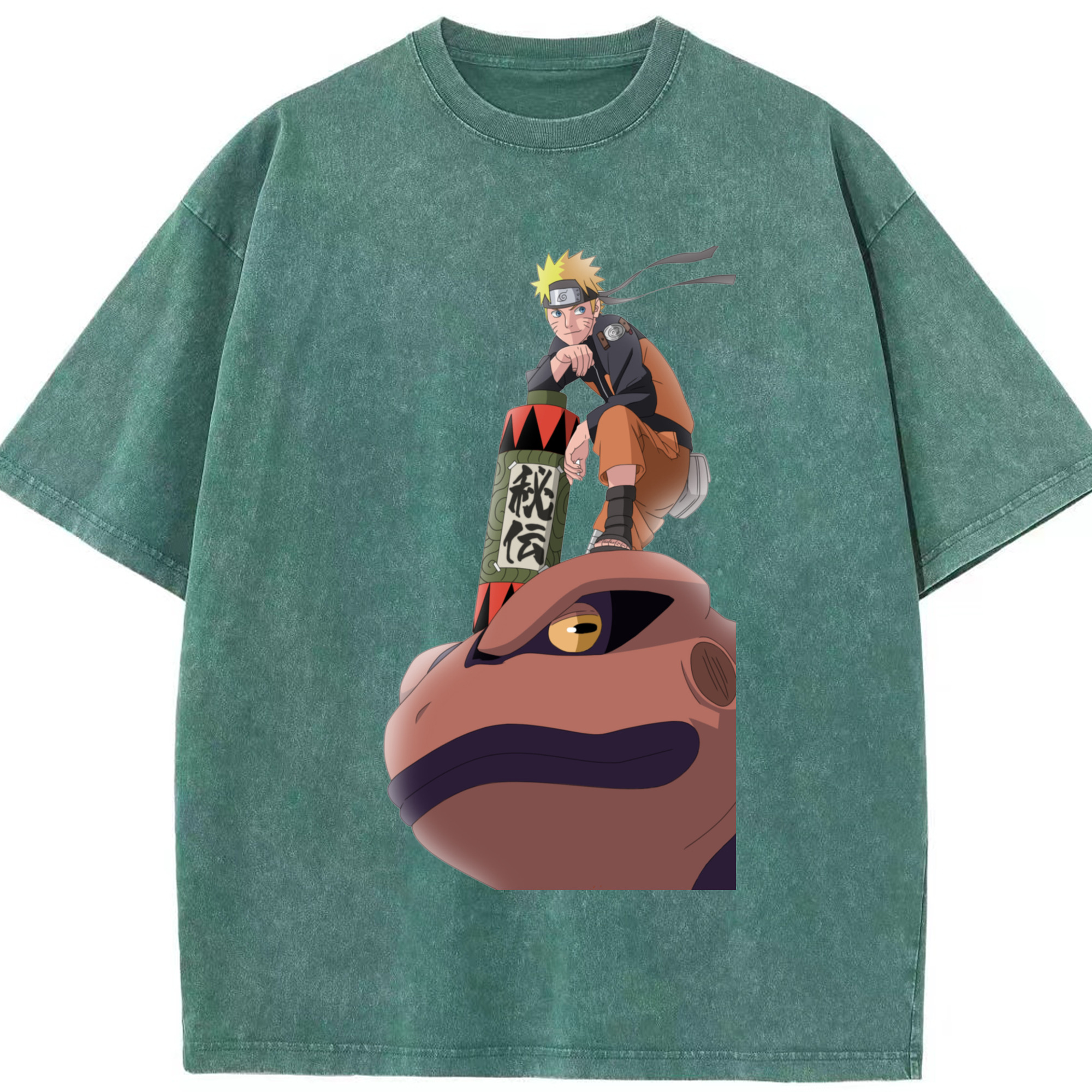 （画像用） NARUTO -ナルト- うずまき ナルト Uzumaki Naruto 綿100% ヴィンテージ風 半袖Tシャツ（フロントプリント）